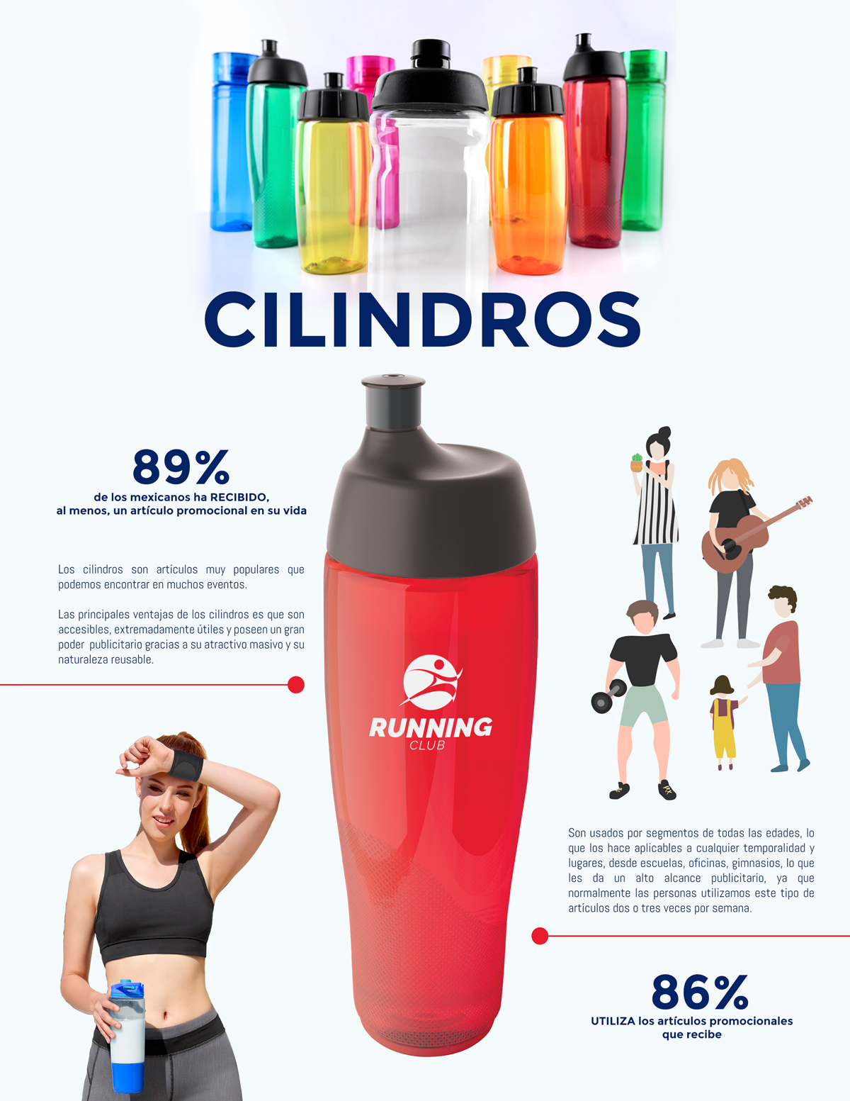 Cilindros Deportivos Plásticos